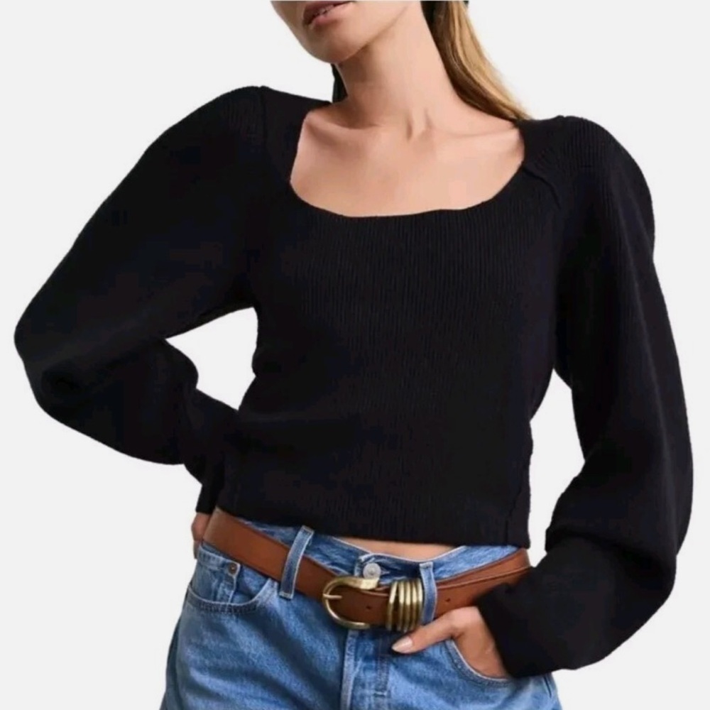 NWT Free People Saffron Open Back Sweater